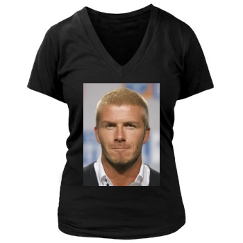 David Beckham Women's Deep V-Neck TShirt