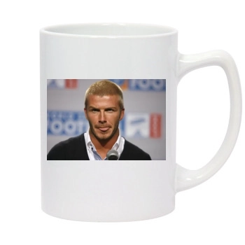 David Beckham 14oz White Statesman Mug