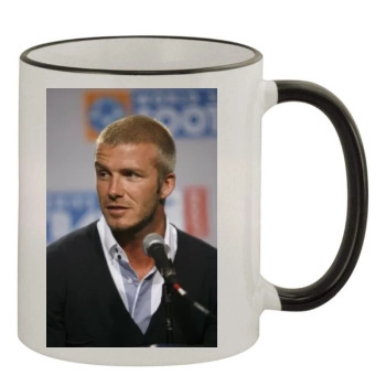 David Beckham 11oz Colored Rim & Handle Mug