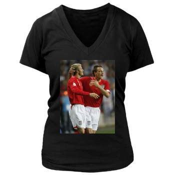 David Beckham Women's Deep V-Neck TShirt