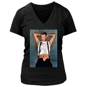 David Beckham Women's Deep V-Neck TShirt