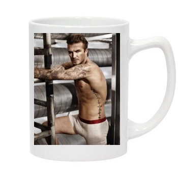 David Beckham 14oz White Statesman Mug