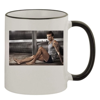 David Beckham 11oz Colored Rim & Handle Mug