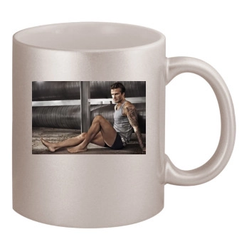 David Beckham 11oz Metallic Silver Mug