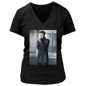 David Beckham Women's Deep V-Neck TShirt