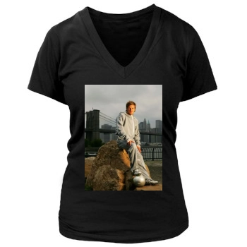 David Beckham Women's Deep V-Neck TShirt