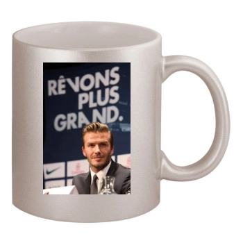 David Beckham 11oz Metallic Silver Mug