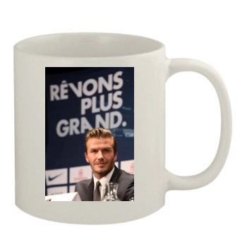 David Beckham 11oz White Mug