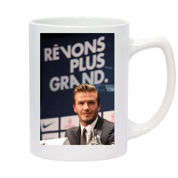 David Beckham 14oz White Statesman Mug