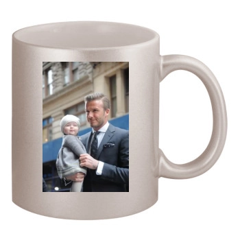 David Beckham 11oz Metallic Silver Mug