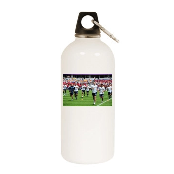 David Beckham White Water Bottle With Carabiner