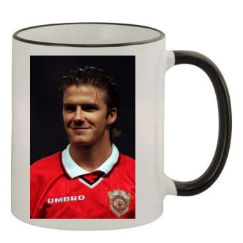 David Beckham 11oz Colored Rim & Handle Mug