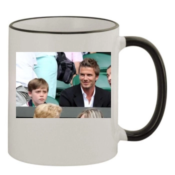 David Beckham 11oz Colored Rim & Handle Mug