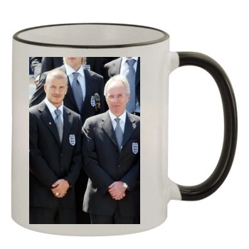 David Beckham 11oz Colored Rim & Handle Mug