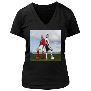 David Beckham Women's Deep V-Neck TShirt