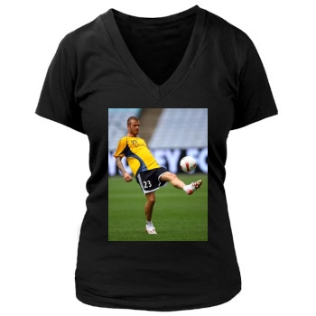 David Beckham Women's Deep V-Neck TShirt