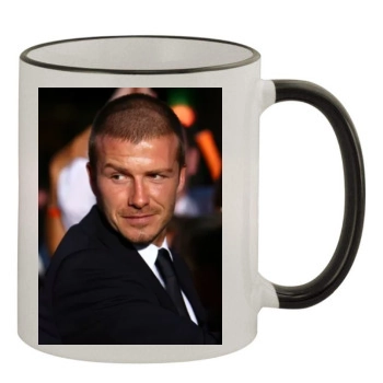 David Beckham 11oz Colored Rim & Handle Mug