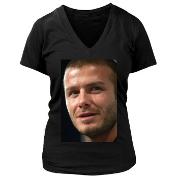 David Beckham Women's Deep V-Neck TShirt