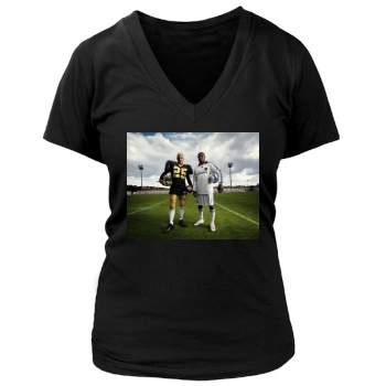 David Beckham Women's Deep V-Neck TShirt