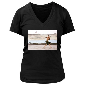 David Beckham Women's Deep V-Neck TShirt