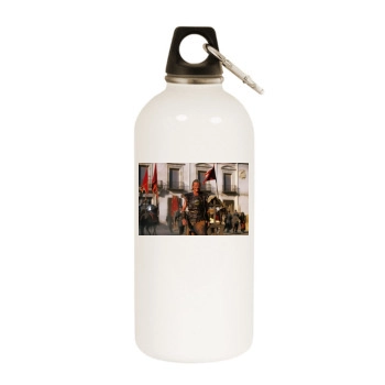 David Beckham White Water Bottle With Carabiner