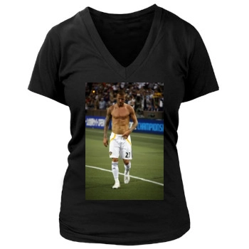 David Beckham Women's Deep V-Neck TShirt