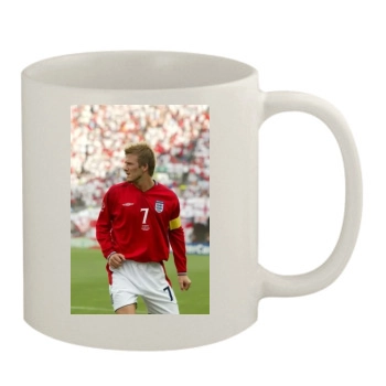 David Beckham 11oz White Mug