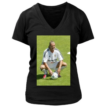 David Beckham Women's Deep V-Neck TShirt