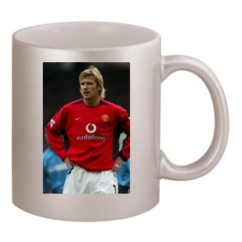 David Beckham 11oz Metallic Silver Mug