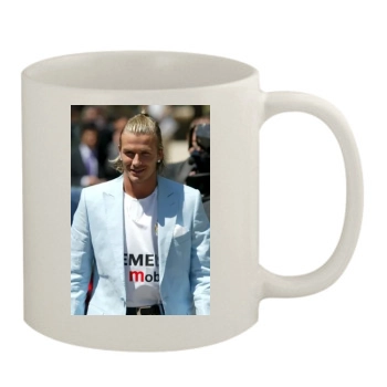 David Beckham 11oz White Mug