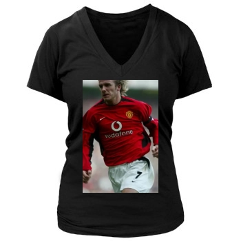 David Beckham Women's Deep V-Neck TShirt