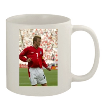 David Beckham 11oz White Mug