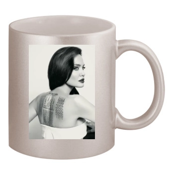 Angelina Jolie 11oz Metallic Silver Mug