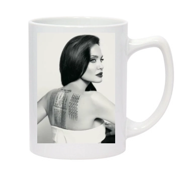 Angelina Jolie 14oz White Statesman Mug