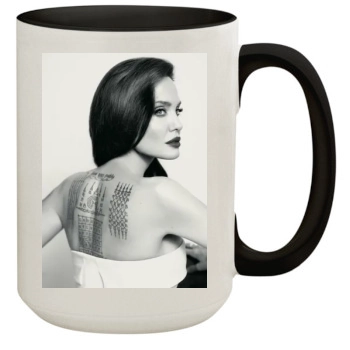 Angelina Jolie 15oz Colored Inner & Handle Mug