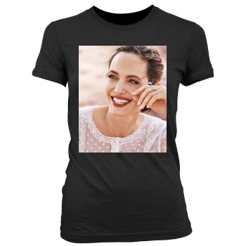 Angelina Jolie Women's Junior Cut Crewneck T-Shirt