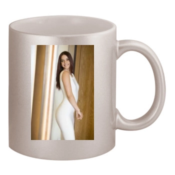 Barbara Palvin 11oz Metallic Silver Mug