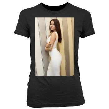 Barbara Palvin Women's Junior Cut Crewneck T-Shirt