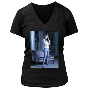 Blake Lively Women's Deep V-Neck TShirt