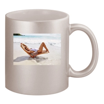 Candice Swanepoel 11oz Metallic Silver Mug