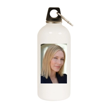 Cate Blanchett White Water Bottle With Carabiner