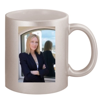 Cate Blanchett 11oz Metallic Silver Mug