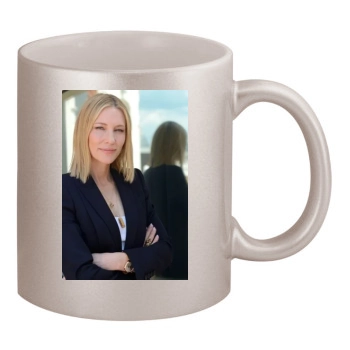 Cate Blanchett 11oz Metallic Silver Mug