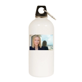 Cate Blanchett White Water Bottle With Carabiner