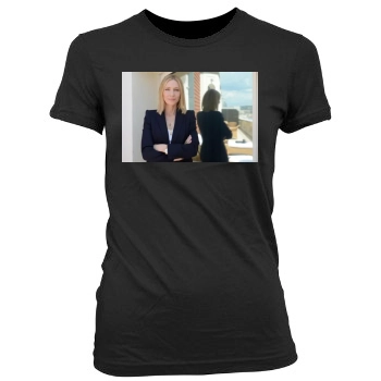 Cate Blanchett Women's Junior Cut Crewneck T-Shirt