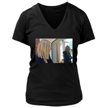 Cate Blanchett Women's Deep V-Neck TShirt