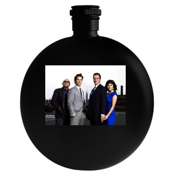 White Collar Round Flask