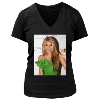 Shakira Women's Deep V-Neck TShirt