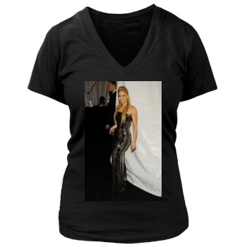 Shakira Women's Deep V-Neck TShirt