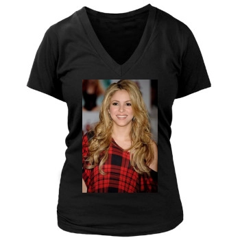 Shakira Women's Deep V-Neck TShirt